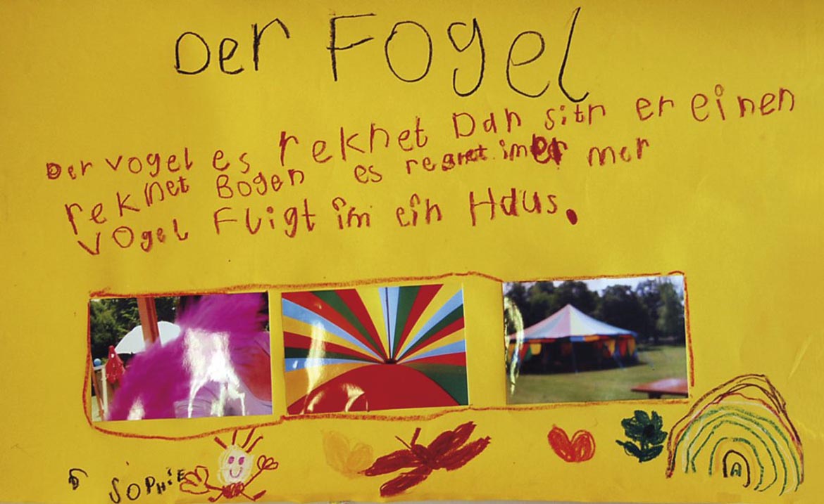 Sophie | 6 Jahre | Der Vogel | Motto 2012: Unsere Welt ist bunt | München und Oberbayern